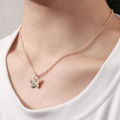 Versatile Black Butterfly Pendant Necklace Personality Collar Chain Light Luxury Jewellery For Women. 