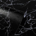Marble sheet Contact Paper Granite Black Roll Self Adhesive Wallpaper for Kitchen Countertop Cabinet Furniture Waterproof sheet, Self Adhesive Black / White Marble Sheet for Kitchen. 