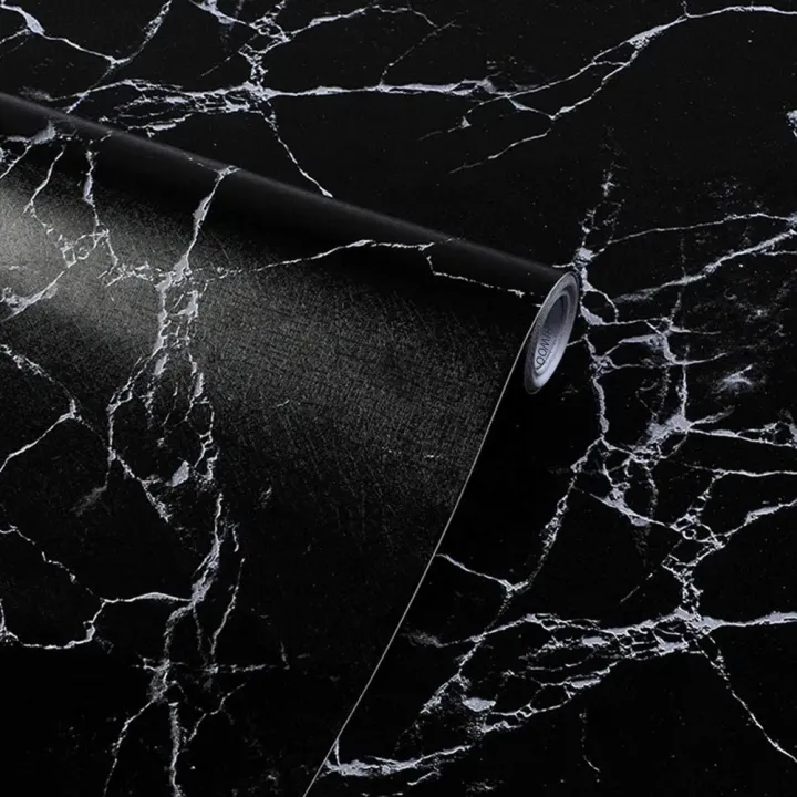 Marble%20sheet%20Contact%20Paper%20Granite%20Black%20Roll%20Self%20Adhesive%20Wallpaper%20for%20Kitchen%20Countertop%20Cabinet%20Furniture%20Waterproof%20sheet,%20Self%20Adhesive%20Black%20/%20White%20Marble%20Sheet%20for%20Kitchen%20-%20Image%202