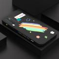 Infinix Hot 9 X655C New Cartoon Girls Smile Rainbow Design Phone Case Square Edge Pattern Liquid Silicone Casing Full Cover Camera Protect Case. 