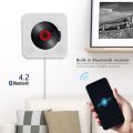 KC-808 Wall Mounted Bluetooth 4.2+EDR CD Player with Remote Control, Support FM(White). 