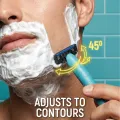 𝐖𝐁𝐌 Ultra Shaving Razor For Men with 5 Super Blades | Replaceable & Flexible Upto 45 Degree with Extra Refill Blade (Any Random Color). 