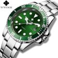 WWOOR brand fashion business, luxury, 30ATM waterproof, with date, quartz men's watch. 