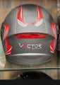 Vector New Full Face Helmet in Classic Matte Color With Elegant Look. 