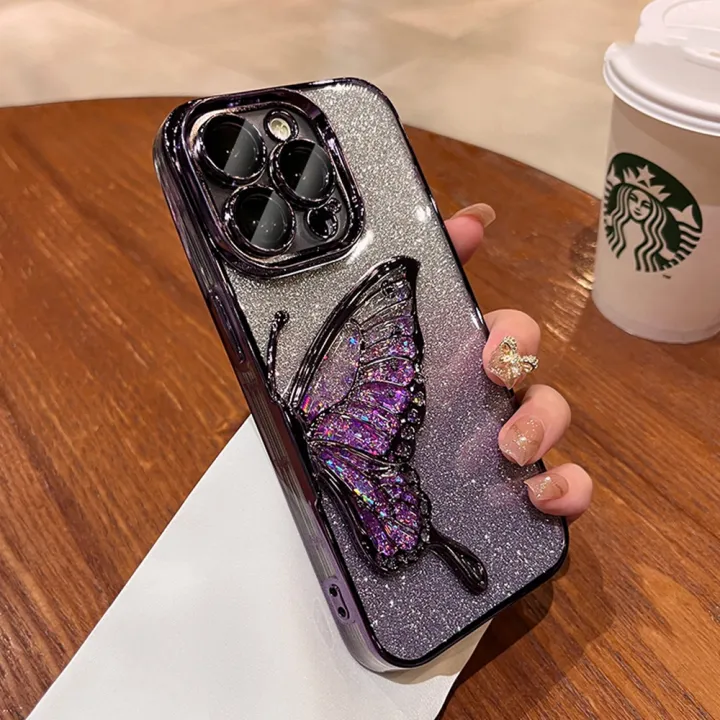 Gradient%20Glitter%20Butterfly%20Phone%20Case%20for%20IPhone%2012%2013%2014%2015%20Pro%20Max%20Soft%20TPU%20Case%20with%20Camera%20Protector%20Shockproof%20Cover%20-%20Image%209