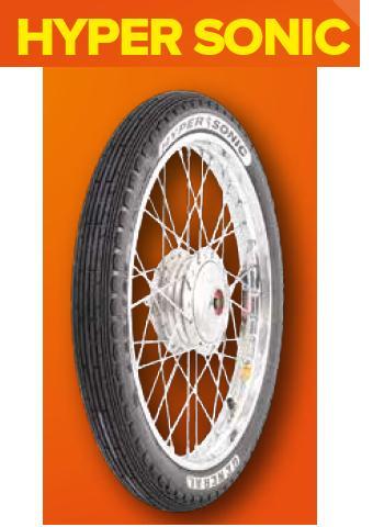 General Tyre Hyper Sonic Front Tyre and Tube for 125CC Motor Bikes