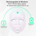 MomDaughts' 7-Color Rechargeable LED Facial Therapy Mask - Photon Skin Rejuvenation, Anti-Acne, Wrinkle Removal, Skin Brightening, Face Lifting & Whitening Beauty Device for Home Spa. 
