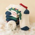 5 Pairs Children Socks Plush Liner Thickened Warm Socks Kids Boys Girls Autumn Winter Soft Fleece Warm Socks For 1-12 Years Old. 
