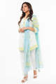 Alkaram Studio Unstitched 3 Piece Printed Lawn Suit With Chiffon Dupatta SS-26.1-24-WhiteA132377271. 