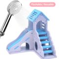 MO Mini Wooden Slide DIY Assemble Hamster House Hamster Hideout Exercise Toy with Ladder Slide. 