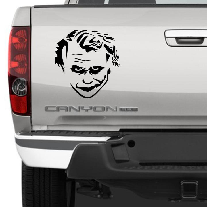 12in X 10in WHY SO SERIOUS JOKER Black Matte Car Sticker Waterproof Decal