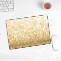 XGZ Promotional Game Mouse Pad Small Powder Gold White Stripe Marble 220X180X2MM Comfortable Minimalist Design Speed Mousepad. 