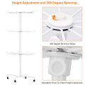 3 Tier Rotating Jewelry Holder, 30 Hooks Jewelry Stand Necklace Holder Jewelry-Tree Display Stand Organizer, Countertop Spinner Display Stand Rotating Jewelry Display Rack. 