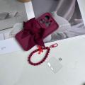 Tecno Spark Go 2024  Back Cover For Girls - Bow Tie Case With Fancy Key Chain - Chain bracelet Case. 