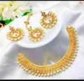 Jewellery collection manjos choker with ear rings tika artificial set long lasting polish for beautyfull girls.. 
