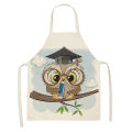 New Kitchen Apron Cartoon Owl Kids Aprons BBQ Bib Apron for Women Cooking Baking Restaurant Apron Cartoon Home Cleaning Tools. 