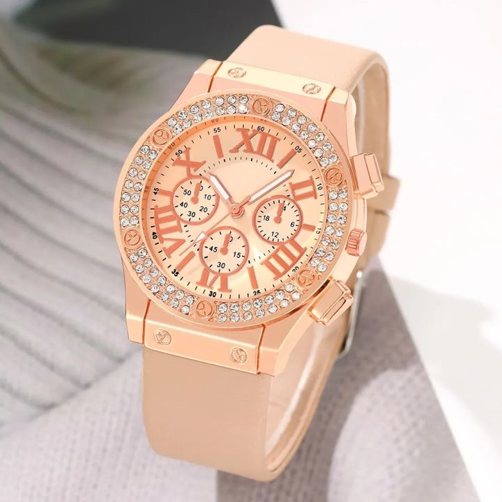 5PCS%20Set%20Elegant%20Ladies%20Dress%20Watch%20with%20Fashion%20Jewelry%20and%20Leather%20Bracelet%20-%20Image%202