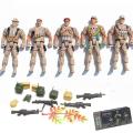 Military Force Action Figure Toys Set - Army Man Soldier War Toy For Kids Boys Girls - Soldiers. 