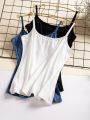 Camisole Women's Outer Wear Underwear Sleeveless Top All-Matching Modal Black and White Camisole Female Student Inner Wear. 