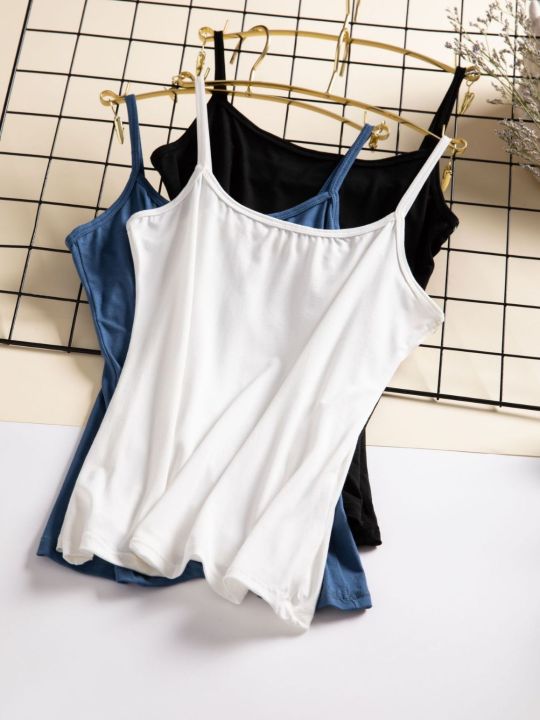 Camisole%20Women's%20Outer%20Wear%20Underwear%20Sleeveless%20Top%20All-Matching%20Modal%20Black%20and%20White%20Camisole%20Female%20Student%20Inner%20Wear%20-%20Image%209