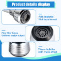 2 Mode Kitchen Faucet Water Stainless Steel Shower Saving High Pressure Nozzle Tap Adapter Bathroom Sink Spray Bathroom Shower 360 Degree. 
