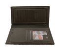 Luxury Men Utra-Thin Long Wallet Woven Pattern Multi-Card Male Clutch. 