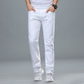 Cotton Jeans Pants for Men in White color and Decent Fabric. 