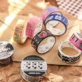 Panda Online Japanese Paper Single Roll Tape Rainbow Laboratory Series Korean High Beauty Handheld Material Decoration Decal. 