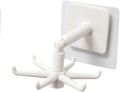 360 Degrees Adhesive Hook Kitchen Bathroom Storage Hanger Wall Hanging Cabinet Shelf Rotating Folding Hooks Foldable Rotatable Mounted Organizer Holder Moisture Proof Swivel Seamless Hangers Mount Adhesive Strong Bearing Manual Detachable. 