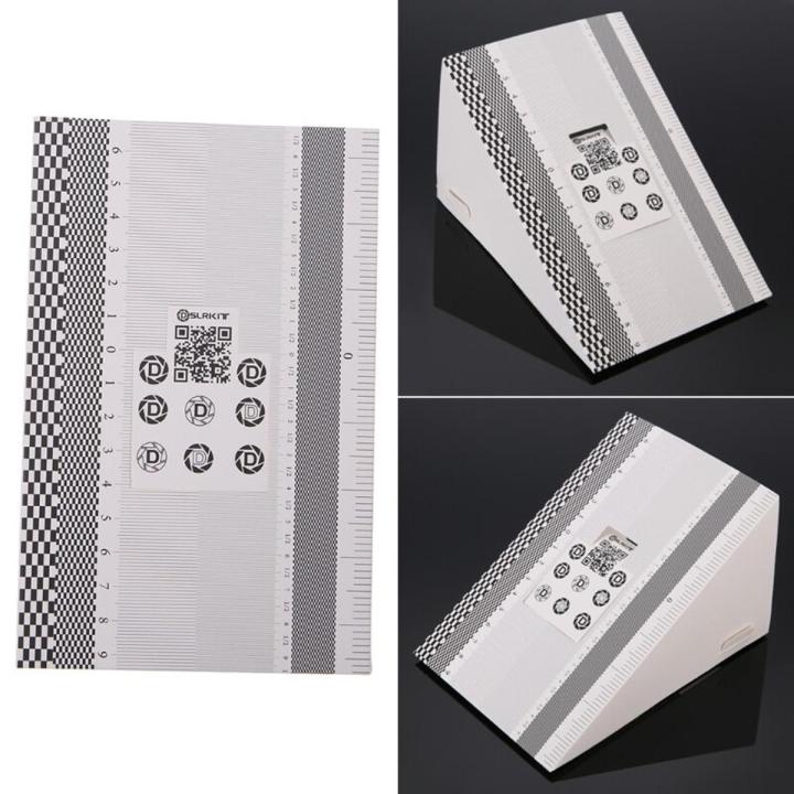 【3C VictoryEagle Store】Lens Focus Calibration Card AF Micro Alignment Chart