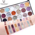 Miss Rose 18 Colors Sequins Glitter Powder High Gloss Pearly Eye shadow Palette. 
