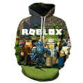 New printed Roblox with hooded pullover couples fashionable hoodie for trendy men. 