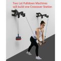 Double side pulley Wrist Trainer, Triceps Workout Machine Wall-Mounted Cable Pulley System for LAT Pull Downs, Triceps Pull Downs, Forearm Home Gym. 