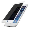 EAI STORE Phone 7 PLUS / 8 PLUS  PRIVACY Anti Peep View Full Coverage Tempered Glass - WHITE. 