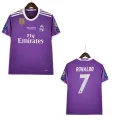 Ronaldo Jersey #7 Real Madrid 2016-2017 Cristiano Purple Shirt Away Home. 