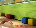 3d wallpaper fomic pack of 5 / 3D Brick Wall Sticker Self-Adhesive Foam Wallpaper Panels / 3d wallpaper / self adhesive wall paper / wall panel for room. 