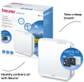 Beurer LR 310 Air Purifier with HEPA H13 Filter and UV Light Cleaning - White. 