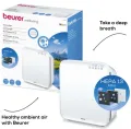 Beurer LR 310 Air Purifier with HEPA H13 Filter and UV Light Cleaning - White. 