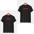 Personalized Printed T-Shirts for Couples Lovers husband wife Girlfriend boyfriend - Customize with Your Name in English or Urdu - Message your name if you want t shirt with your own name - Summer T shirts for boys girls ladies men gents couple. 