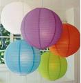 2 pcs 12inch Round Paper Hanging Lanterns lamps for Birthday, Bridal Shower, Wedding Anniversary Party Home Festival Decoration. 
