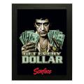 Scarface Al pacino Movies Poster Frame, Framed Movies Poster - Raqeeq OFD37. 