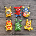 10pcs/6pcs Pokemon Pikachu Action Figure Pet Collection Pocket Monster Anime Model Toys Doll Kids Christmas Gift Children Gifts. 