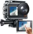 Campark X40 4K 30FPS 20MP Dual Screen Action Camera, EIS,WiFi 131FT Waterproof Underwater Camera(Only sold in Canada and the UK）. 