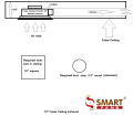 Smart Fans "Top" model 10" False ceiling Exhaust Fan  Plastic-Glossy White   Naveed Industry. 