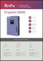 Infini VII 3 KW Pv 5000 Hybrid Solar inverter Knox Krypton 5000 24vdc 27A MPpt. 