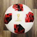 Telstar FIFA World cup Football White Match Soccer Ball 2018 Size 5 with free Nozzle by King Sports. 