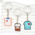 1 PCS Health Care Keychain Doctor Medical Tool Stethoscope Syringe Face Mask Key Ring Nurse Medical Gift Keychain Souvenir. 