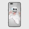 Oppo F3 Cover - SkinLee HQ Infinity Glass Case (Soft) - Marshmello Face - SKINLEE-627-1-591-81. 