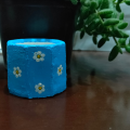 3 PC Mini floral pot  with quotes for small plant and candle holder. 