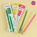 Vneeds Wooden HB Pencils Lead Pencils With Eraser Set Pack Of 12. 